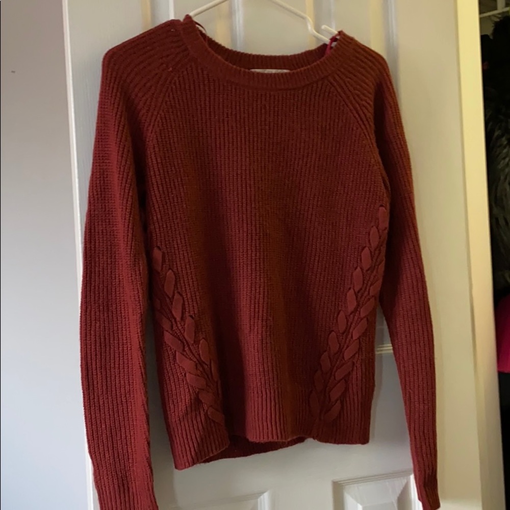Maroonish colored sweater